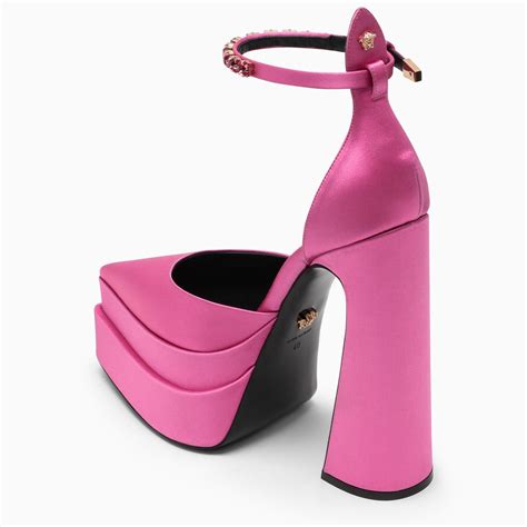 scarpe fucsia versace|versace pink shopping bag.